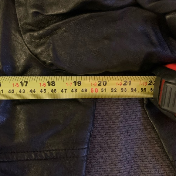 Mens Topman Leather Moto Jacket - Picture 7 of 7